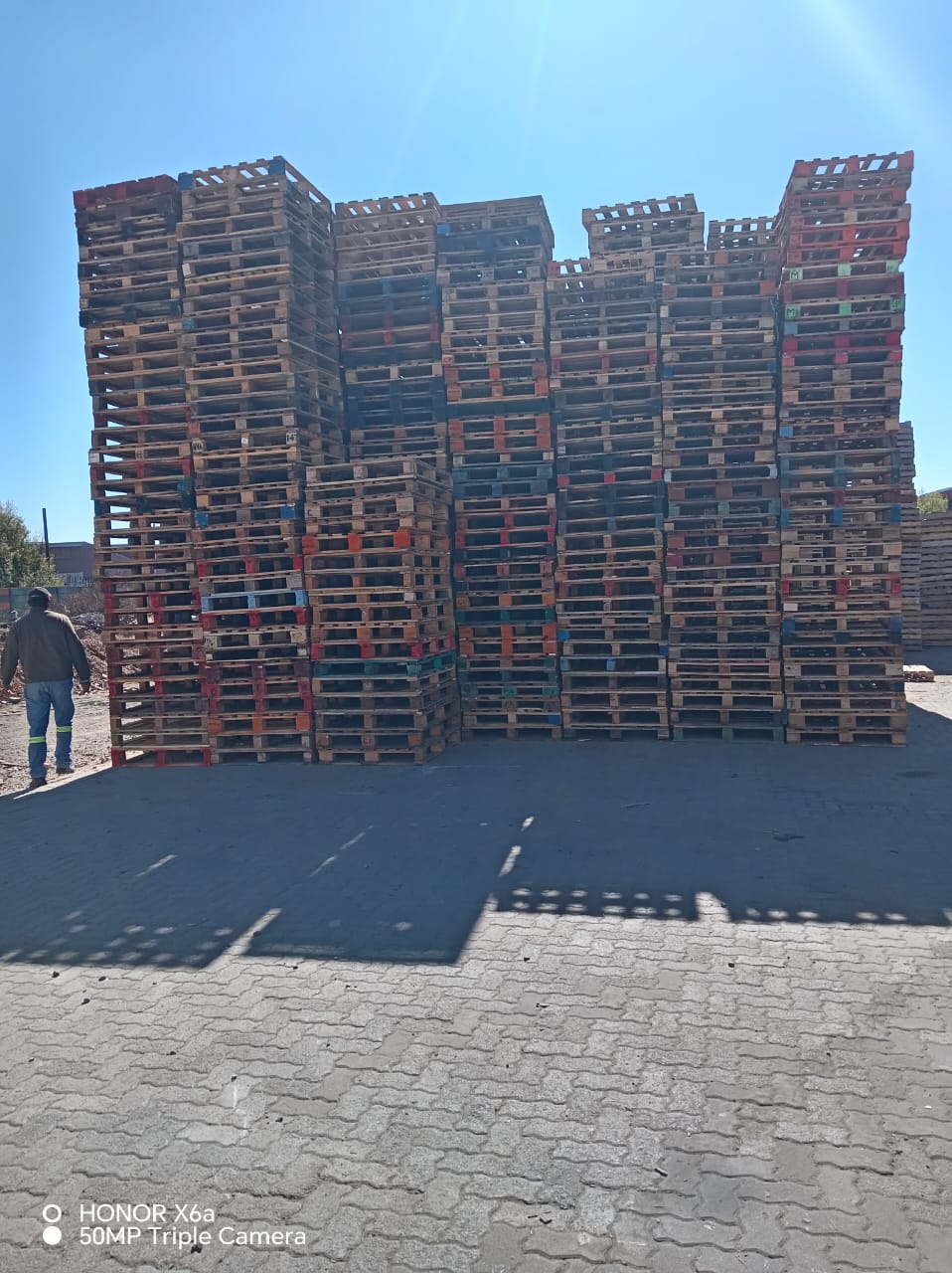 Pallets loaded for delivery